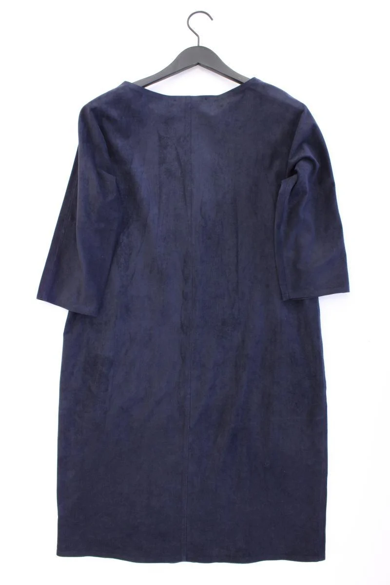 Vanilia Kleid in Wildlederoptik Gr. 38 3/4 Ärmel blau aus Polyester
