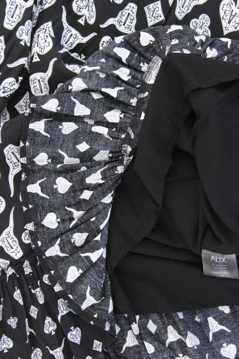 Alix Langarmkleid Gr. S schwarz aus Viskose