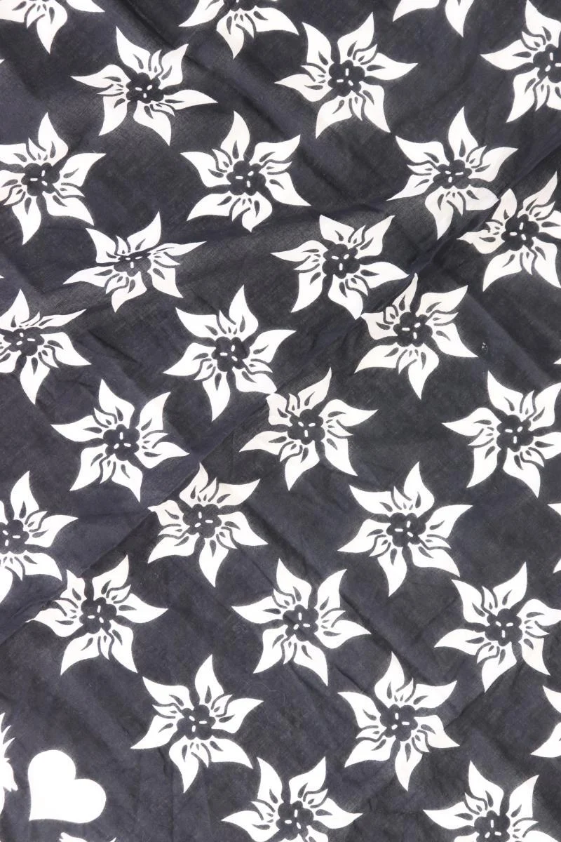 Tuch mit Blumenmuster blau