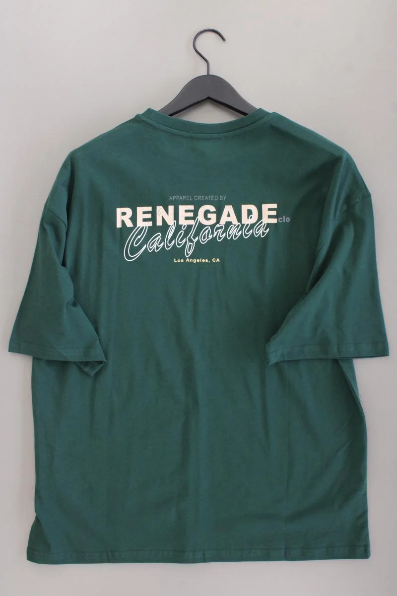T-Shirt für Herren Gr. XL neu mit Etikett Kurzarm grün aus Baumwolle