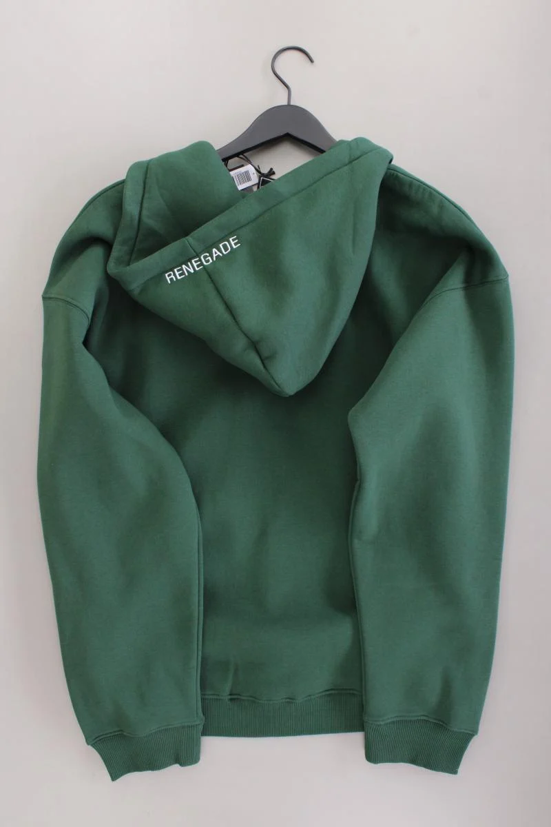 Sweatjacke für Herren Gr. L neu mit Etikett Langarm grün aus Baumwolle