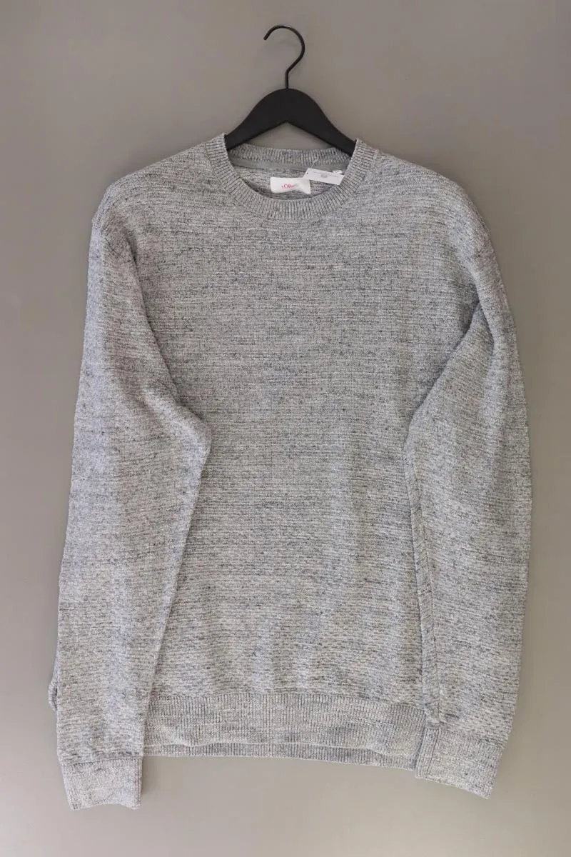 s.Oliver Pullover Gr. 4XL für Herren Gr. XXXL grau aus Baumwolle