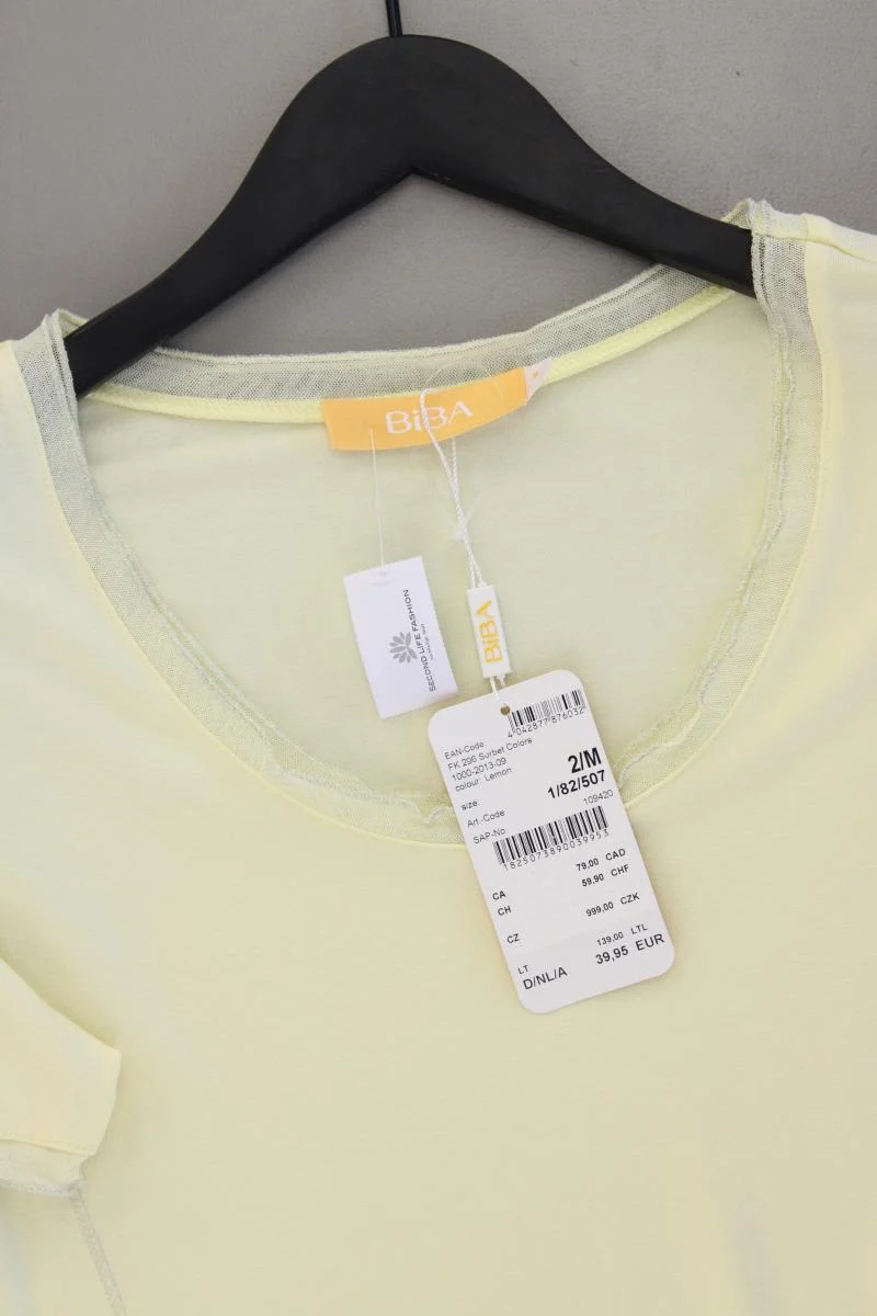 Biba T-Shirt Gr. M neu mit Etikett Neupreis: 39,95€! Kurzarm gelb aus Viskose