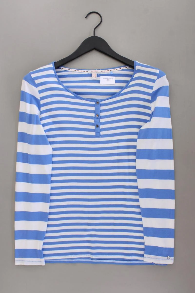 Esprit Ringelshirt Gr. XL gestreift Langarm blau