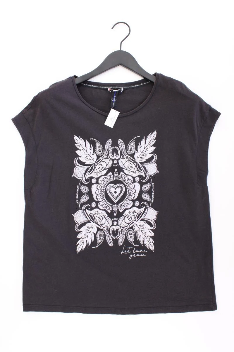 Street One Printshirt Gr. 40 neuwertig Kurzarm grau