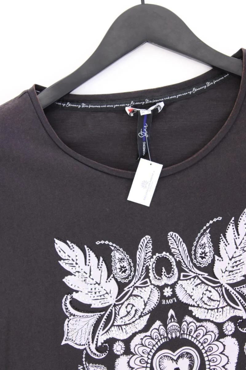 Street One Printshirt Gr. 40 neuwertig Kurzarm grau
