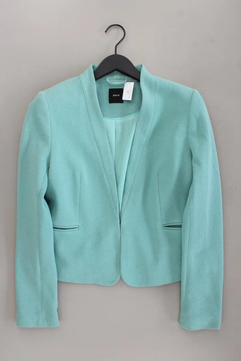 Zero Classic Blazer Gr. 40 blau aus Baumwolle