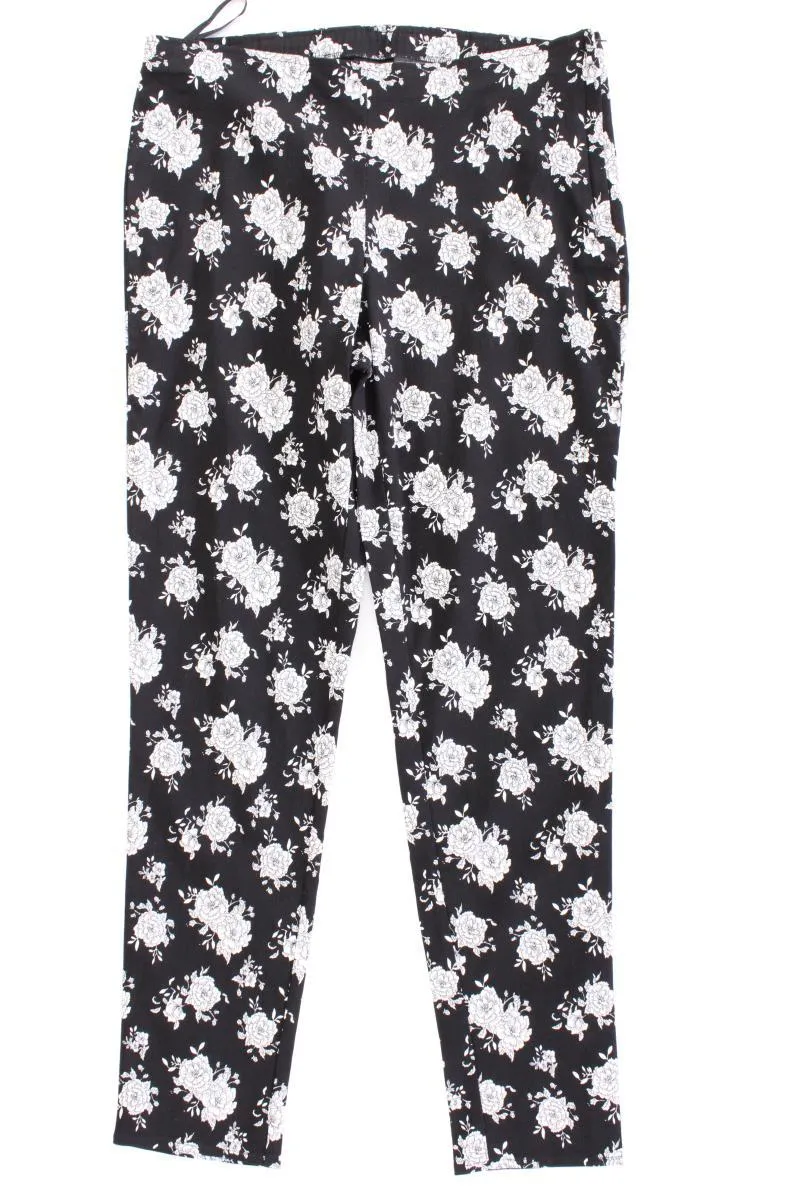 Viventy Bernd Berger Hose Gr. 40 mit Blumenmuster schwarz aus Viskose
