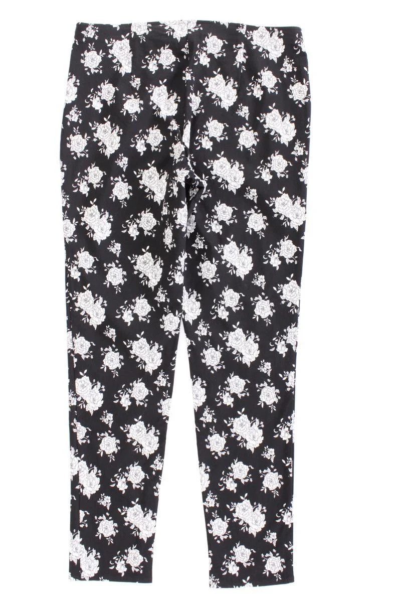 Viventy Bernd Berger Hose Gr. 40 mit Blumenmuster schwarz aus Viskose