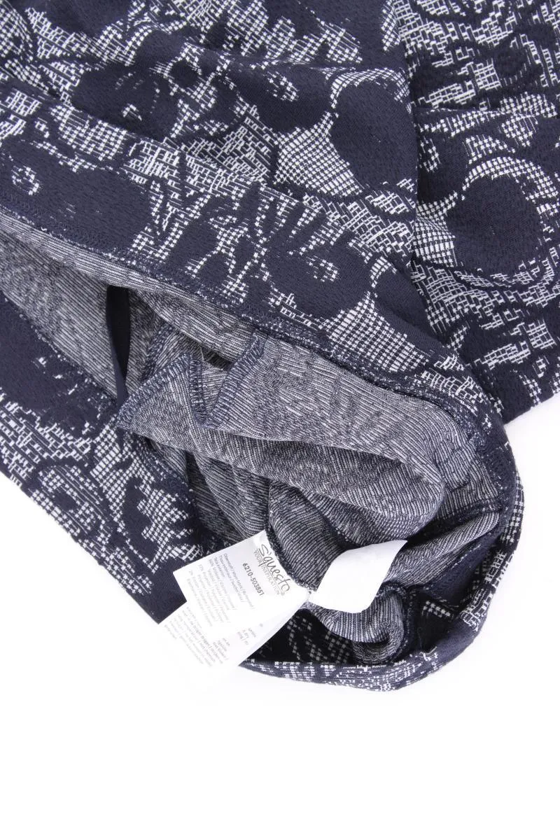 s'questo Langarmpullover Gr. 44 blau aus Viskose
