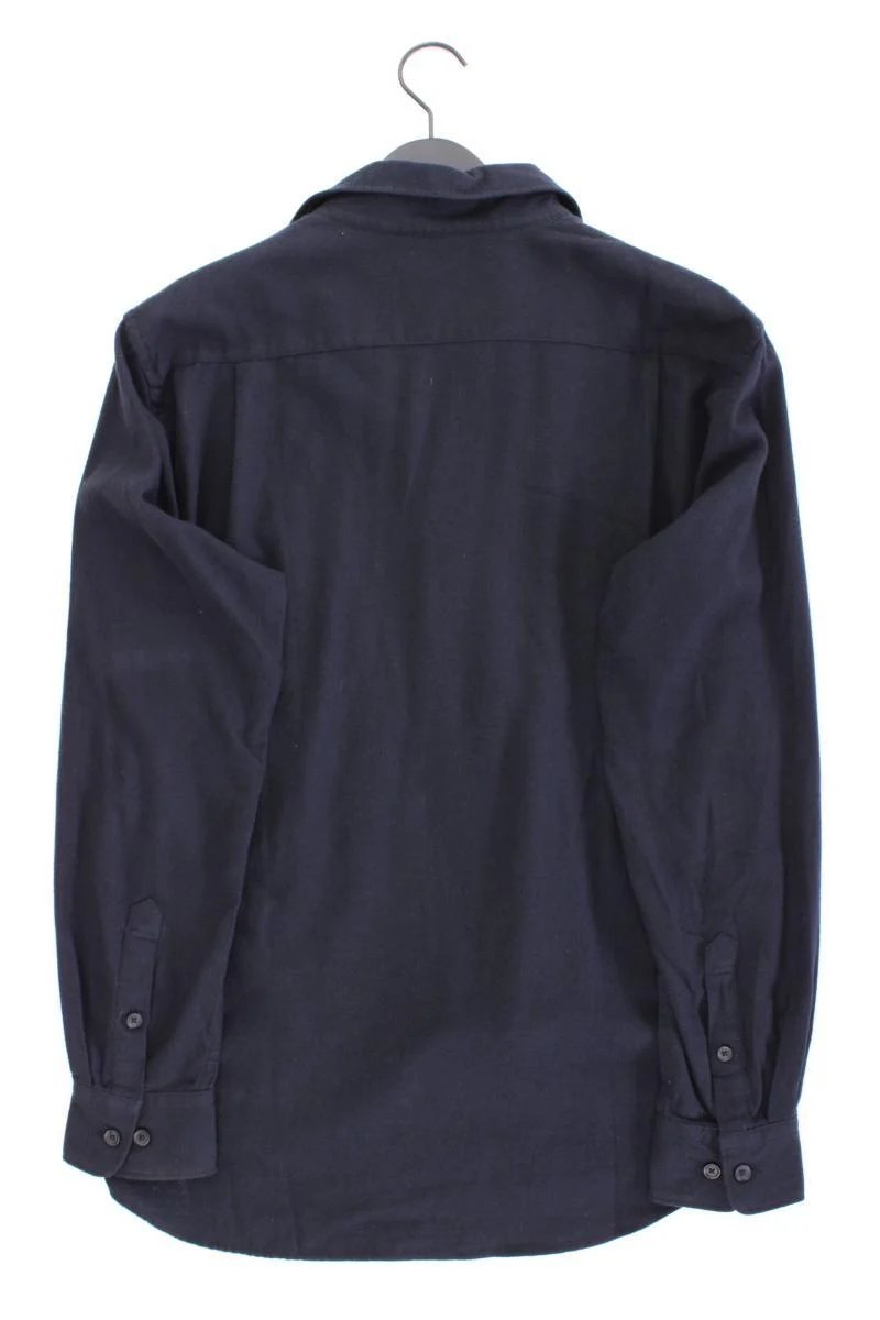 Uniqlo Langarmhemd für Herren Gr. L blau aus Baumwolle