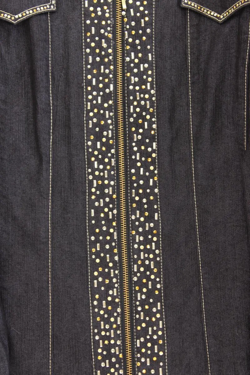 POMPÖÖS by Harald Glööckler Übergangsjacke Gr. 44 neuwertig grau aus Baumwolle
