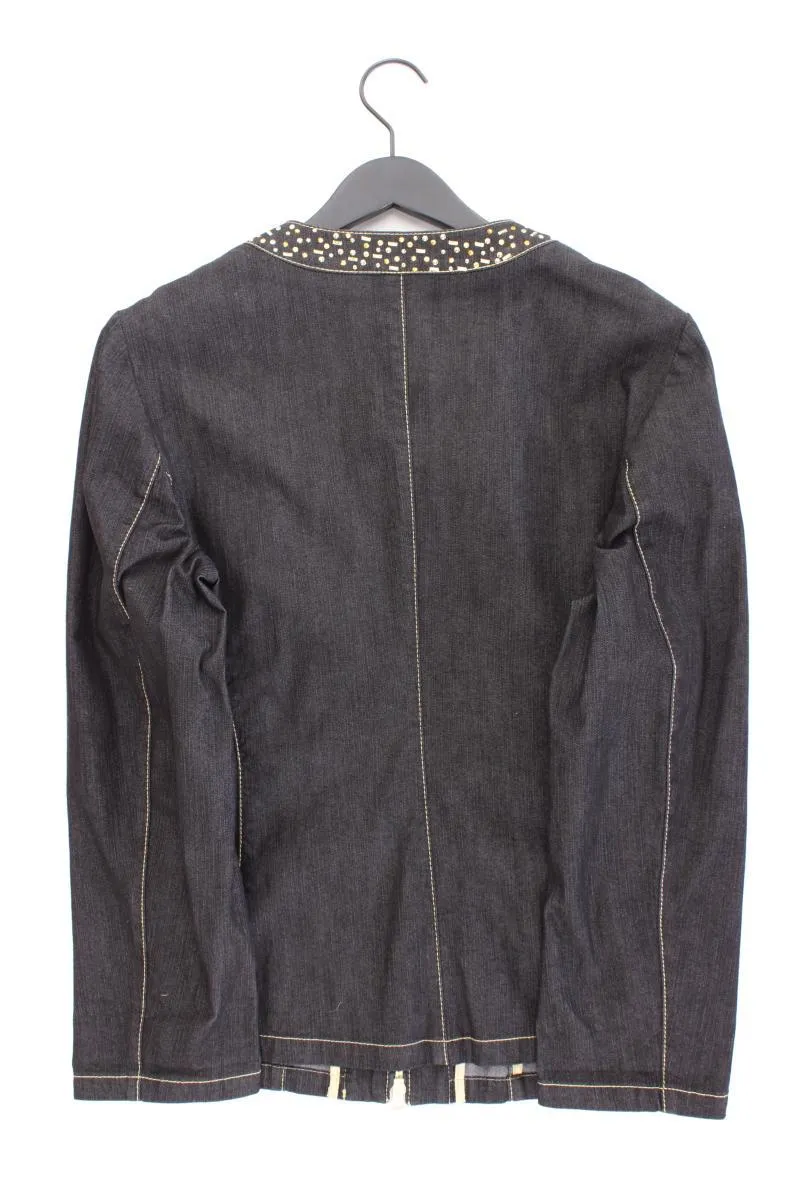 POMPÖÖS by Harald Glööckler Übergangsjacke Gr. 44 neuwertig grau aus Baumwolle