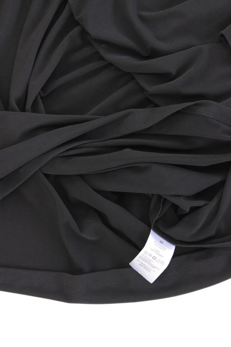 Thom by Thomas Rath Midikleid Gr. 46 neuwertig 3/4 Ärmel schwarz aus Polyester