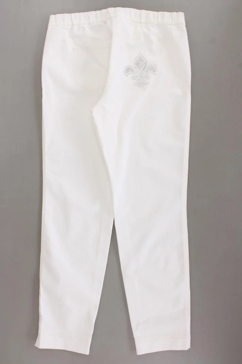 POMPÖÖS by Harald Glööckler Stretchhose Gr. 44 neuwertig creme aus Baumwolle
