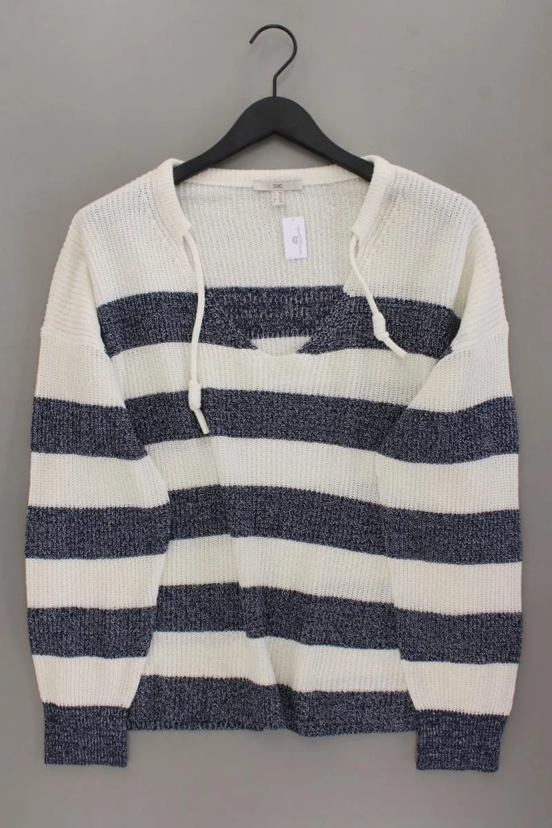 edc by Esprit Grobstrickpullover Gr. XXL gestreift neuwertig blau aus Baumwolle