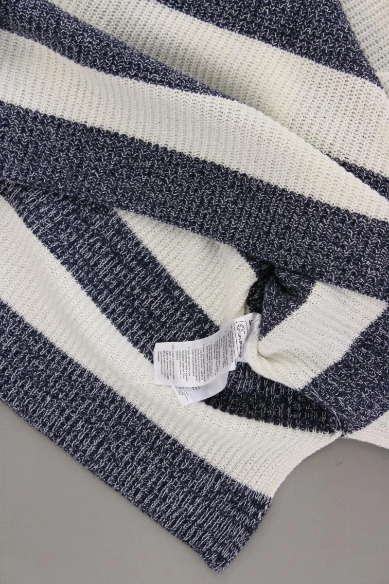 edc by Esprit Grobstrickpullover Gr. XXL gestreift neuwertig blau aus Baumwolle