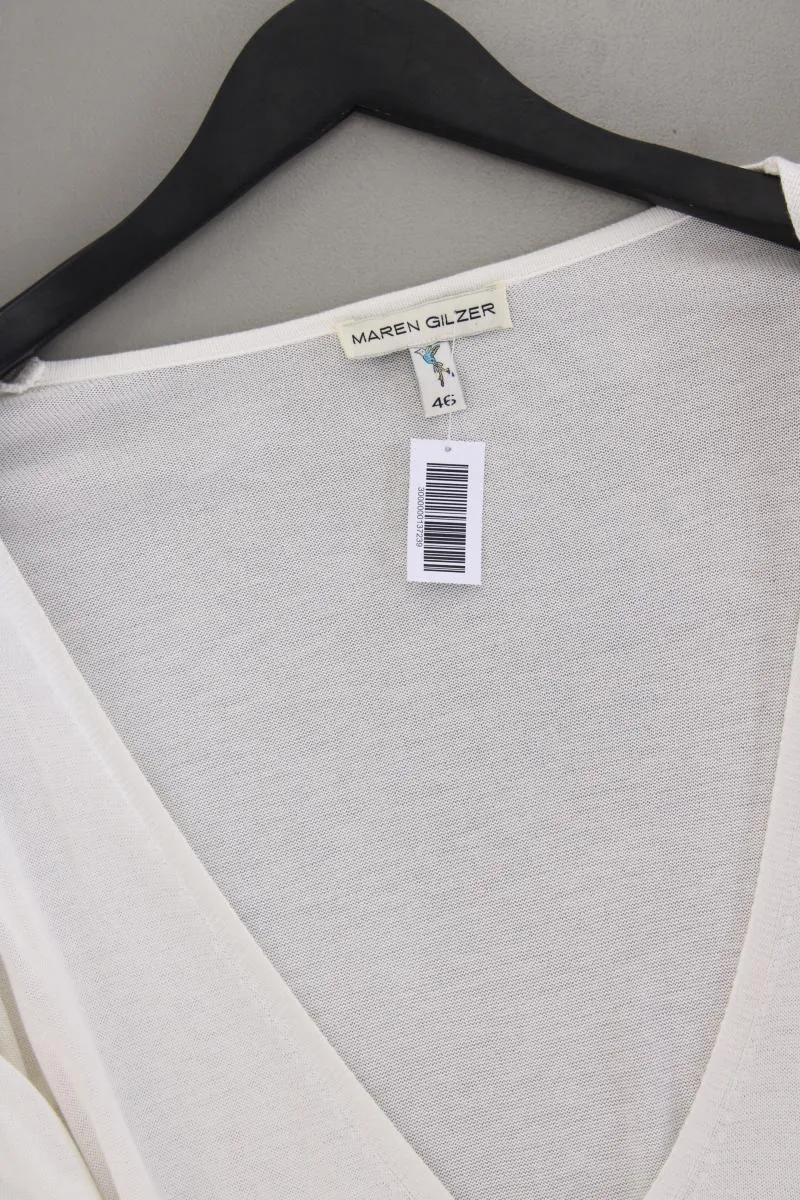 Maren Gilzer QVC Strickjacke Gr. 46 Langarm creme aus Viskose