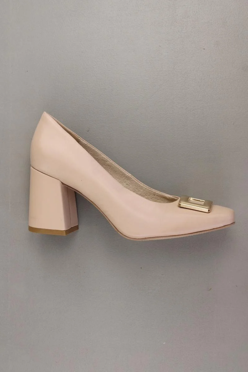 VA Milano Pumps Gr. 37 creme aus Leder