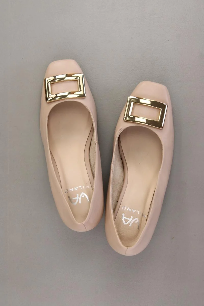 VA Milano Pumps Gr. 37 creme aus Leder