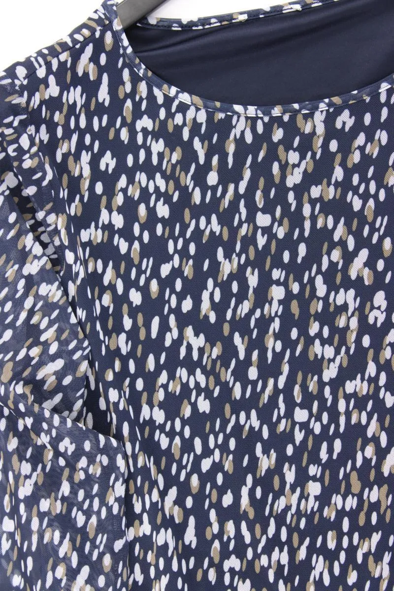 Langarmkleid Gr. 46 blau
