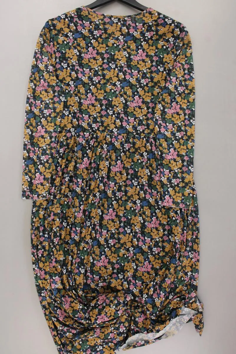 Montego Chiffonkleid Gr. 46 mit Blumenmuster Langarm mehrfarbig