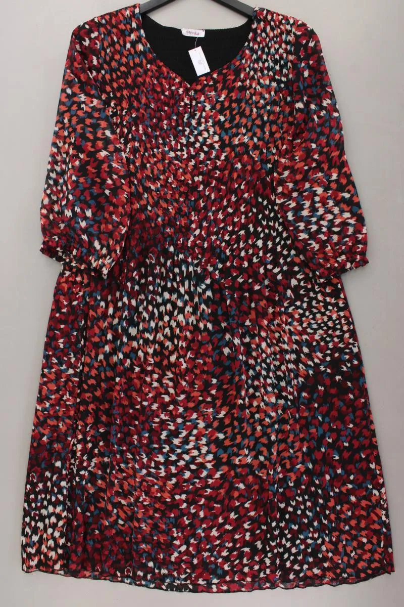 Paprika Midikleid Gr. 46 3/4 Ärmel mehrfarbig