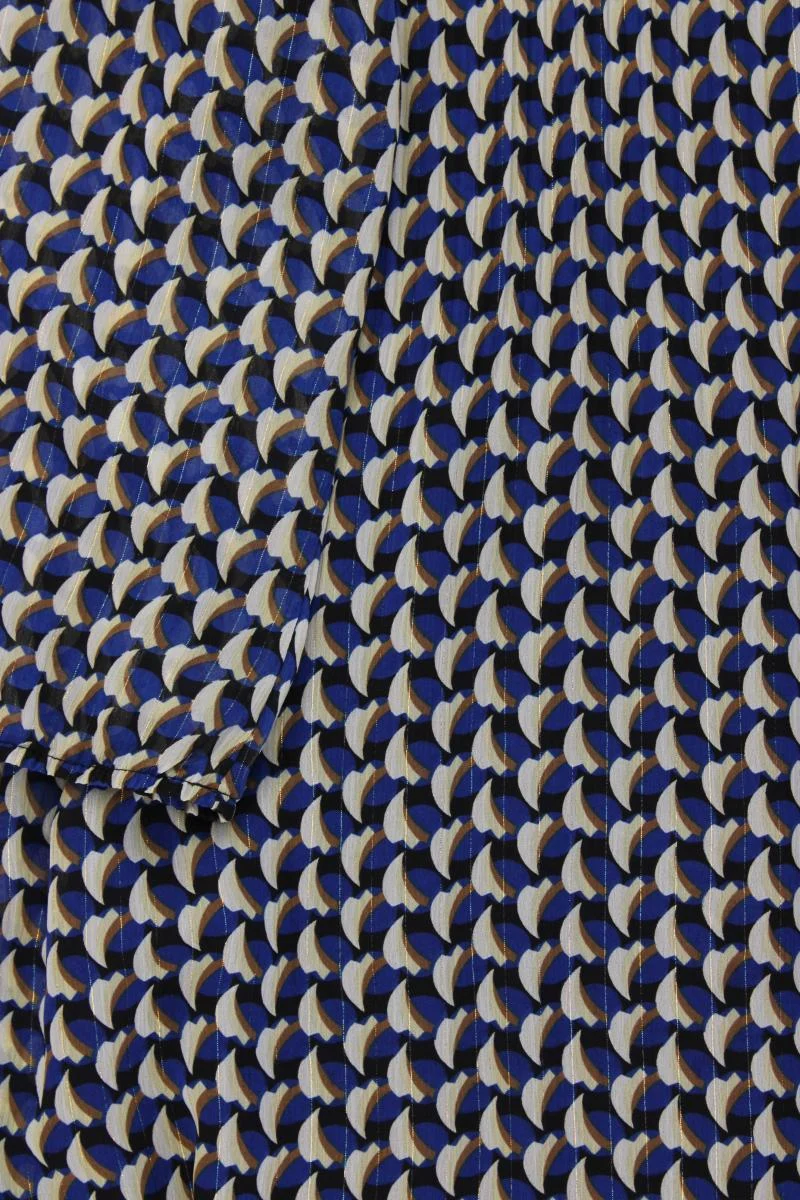 Armand Thiery Chiffonkleid Gr. 46 3/4 Ärmel blau