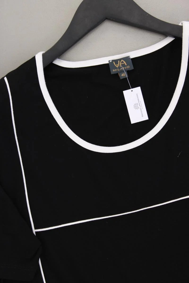 VA Milano T-Shirt Gr. 46 Kurzarm schwarz aus Viskose