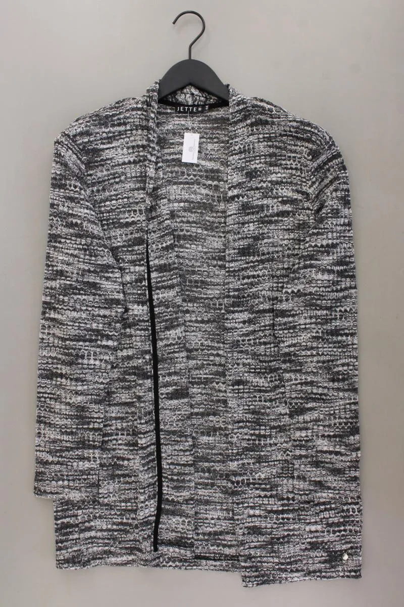 Jette Strickjacke Gr. 44 neuwertig Langarm grau aus Polyacryl