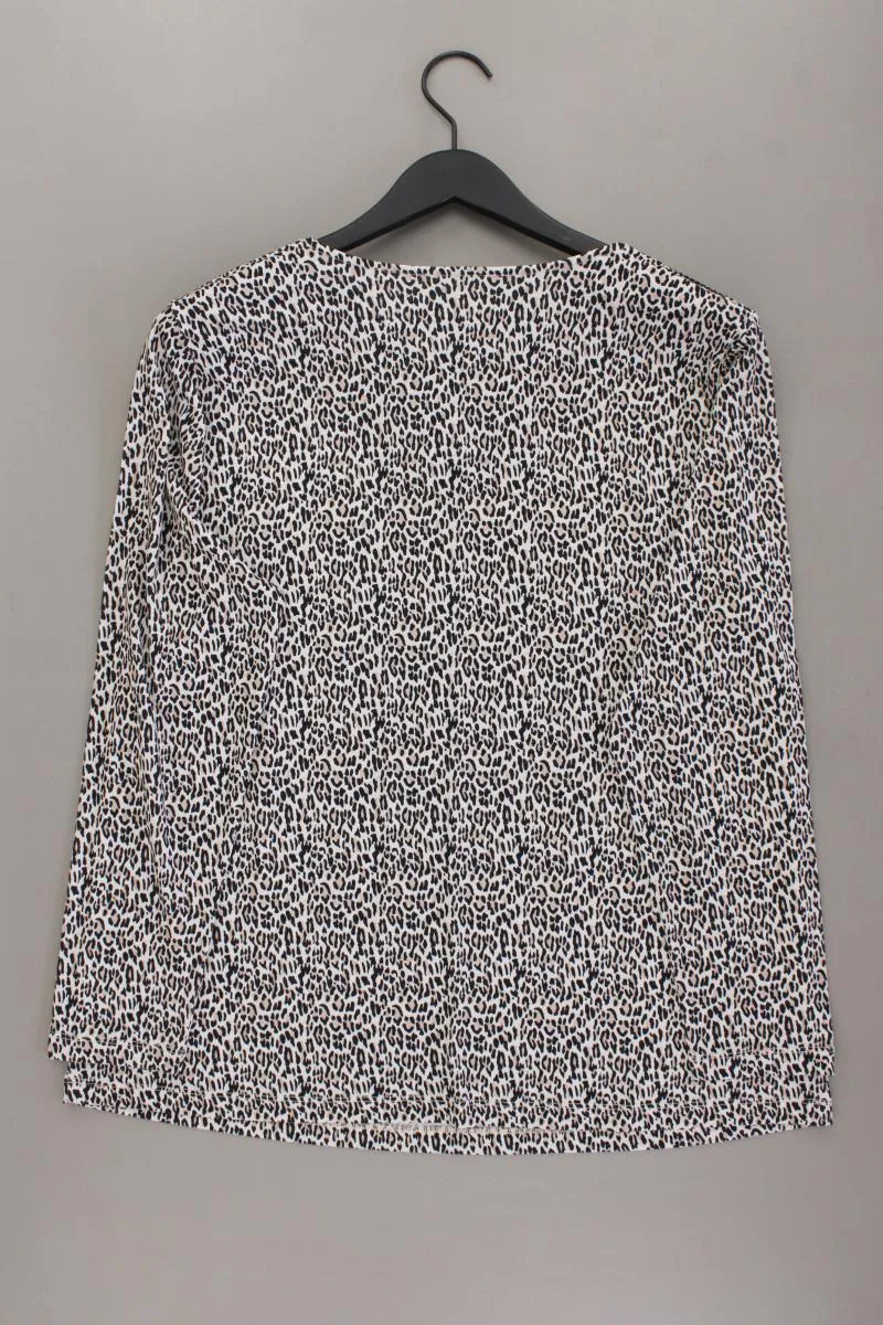 Pfeffinger Printshirt Gr. 46 mit Tierdruck neuwertig Langarm braun aus Polyester