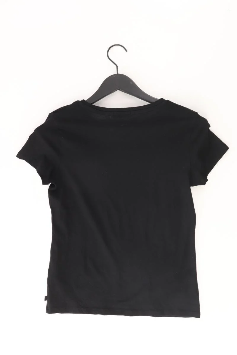 Tom Tailor Printshirt Gr. S Kurzarm schwarz aus Baumwolle