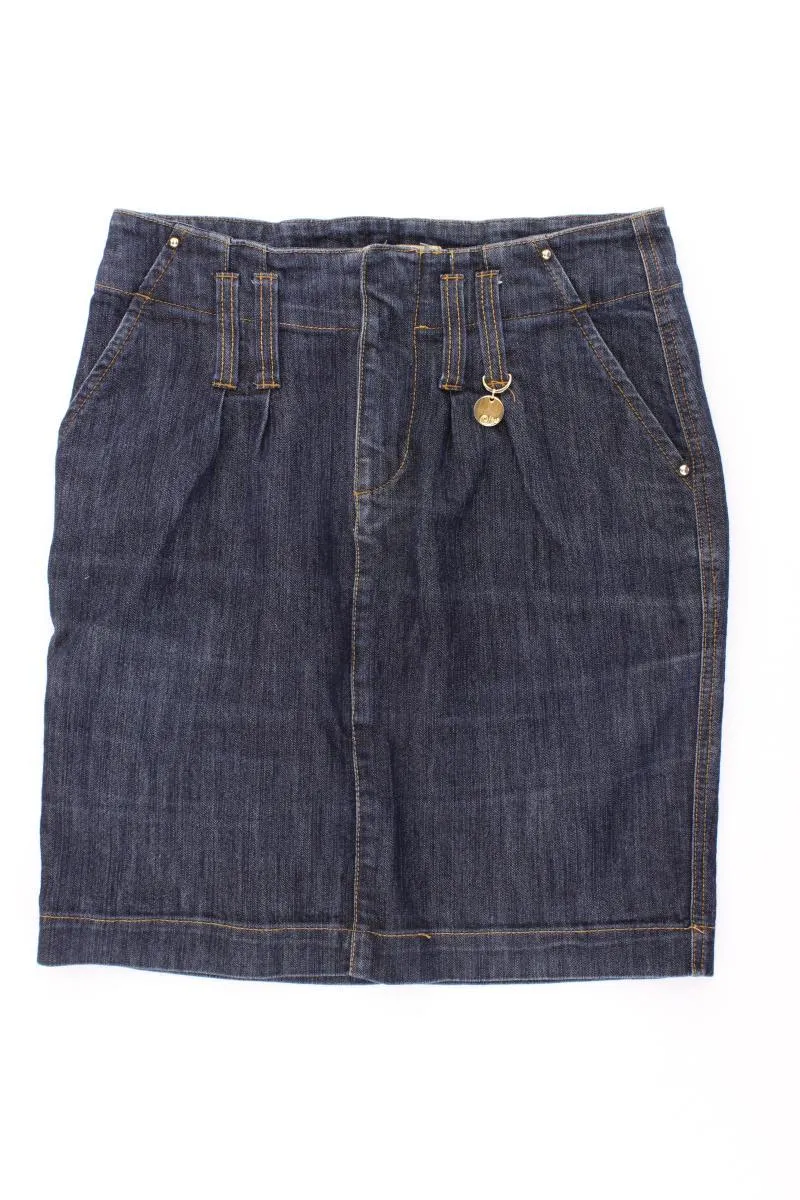 Oltre Jeansrock Gr. 38 blau aus Baumwolle