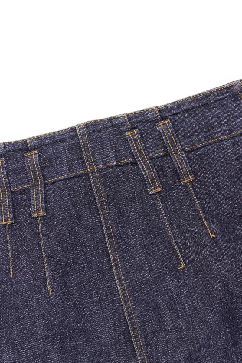 Oltre Jeansrock Gr. 38 blau aus Baumwolle