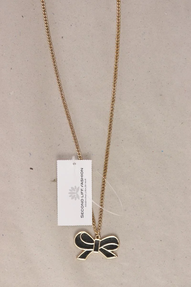 forever 21 Halskette mit Schleifenanhänger neu mit Etikett gold