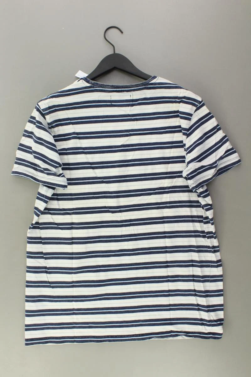 Esprit Ringelshirt für Herren Gr. XXL gestreift Kurzarm mehrfarbig aus Baumwolle
