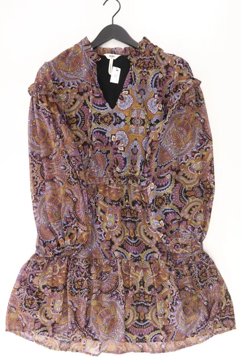 Object Langarmkleid Gr. 40 mit Blumenmuster mehrfarbig aus Polyester