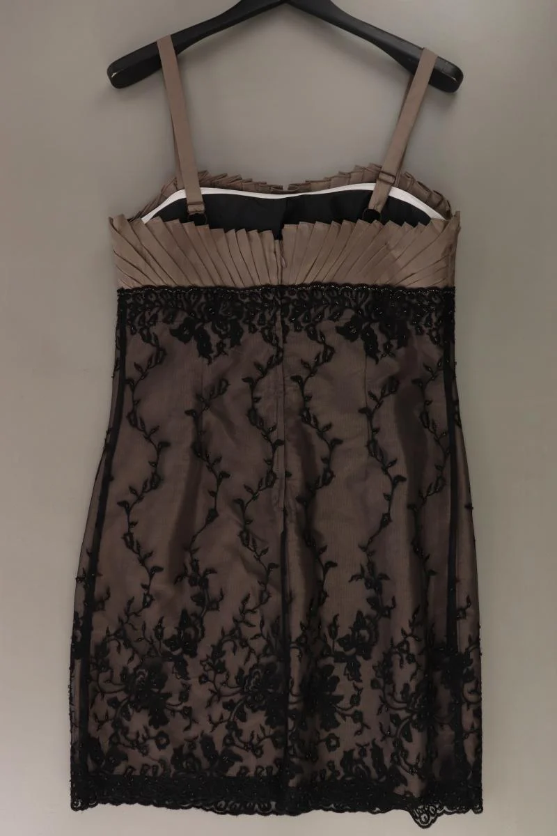 Heine Abendkleid Gr. 42 Träger braun aus Polyester