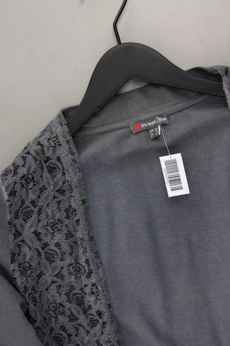 Street One Classic Cardigan Gr. 34 Langarm grau aus Baumwolle