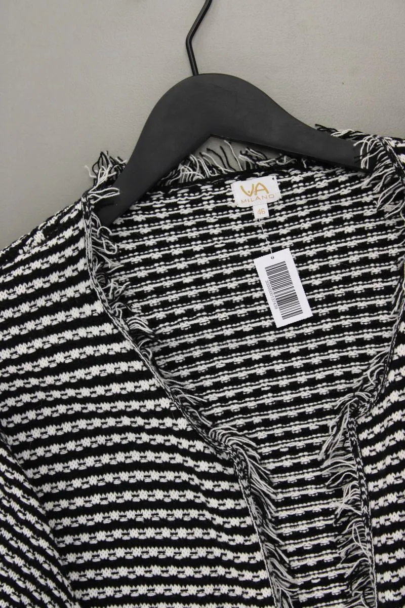 VA Milano Strickjacke Gr. 46 Langarm grau aus Baumwolle