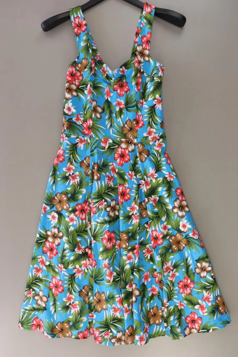 Banned Retro Rockabilly Kleid Gr. S mit Blumenmuster Träger mehrfarbig