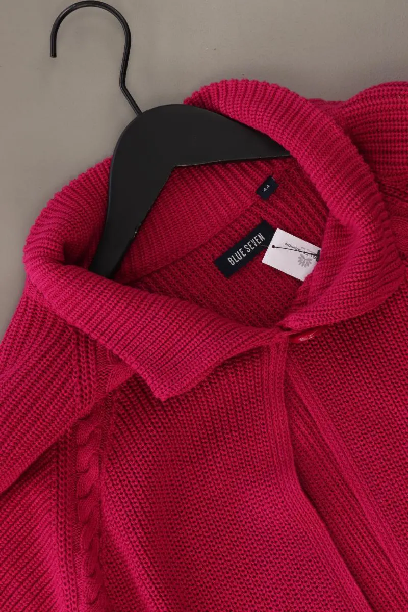 Blue Seven Strickjacke Gr. 44 Kurzarm pink aus Polyacryl