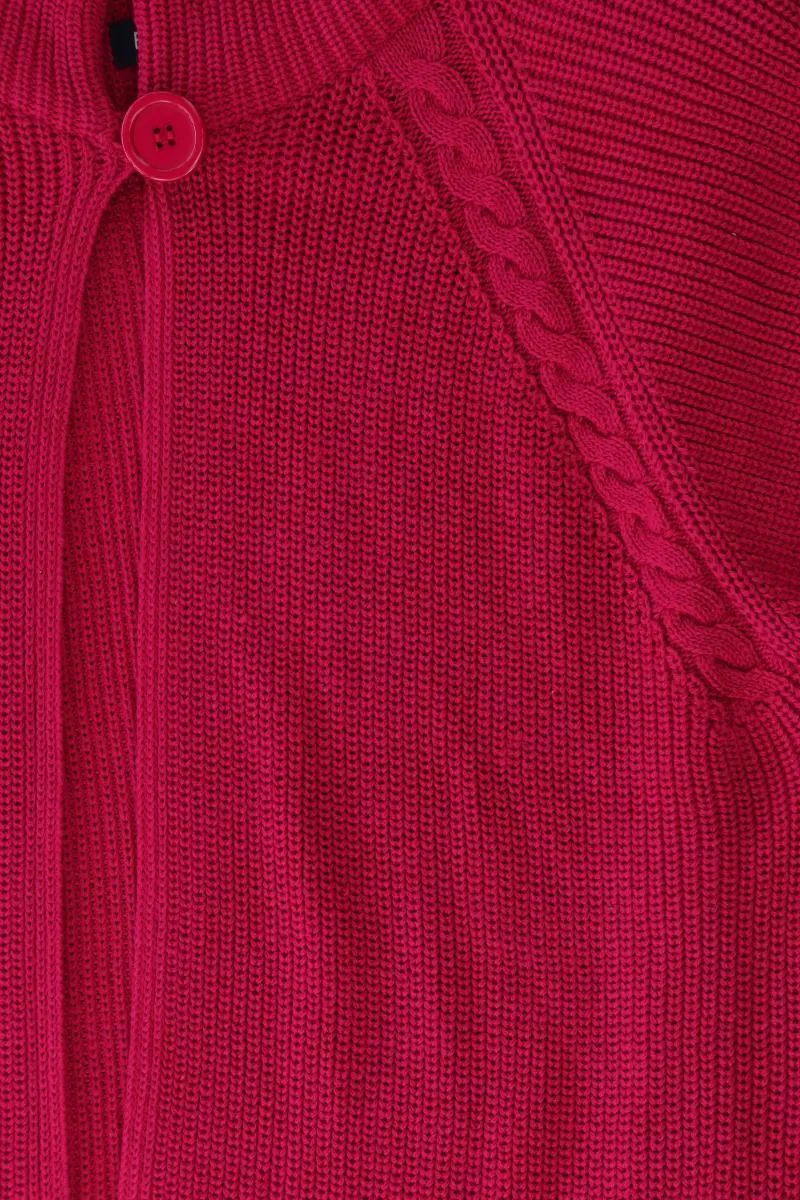 Blue Seven Strickjacke Gr. 44 Kurzarm pink aus Polyacryl