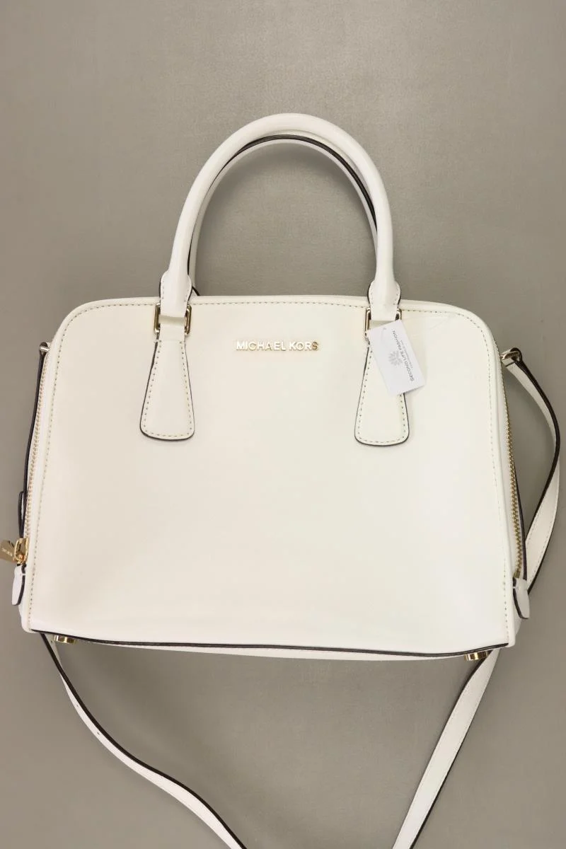 Michael Kors Reese NS Tote Optic White Tasche creme aus Leder