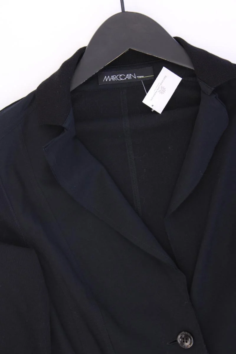 Marc Cain Slim Blazer Gr. 36 schwarz aus Baumwolle