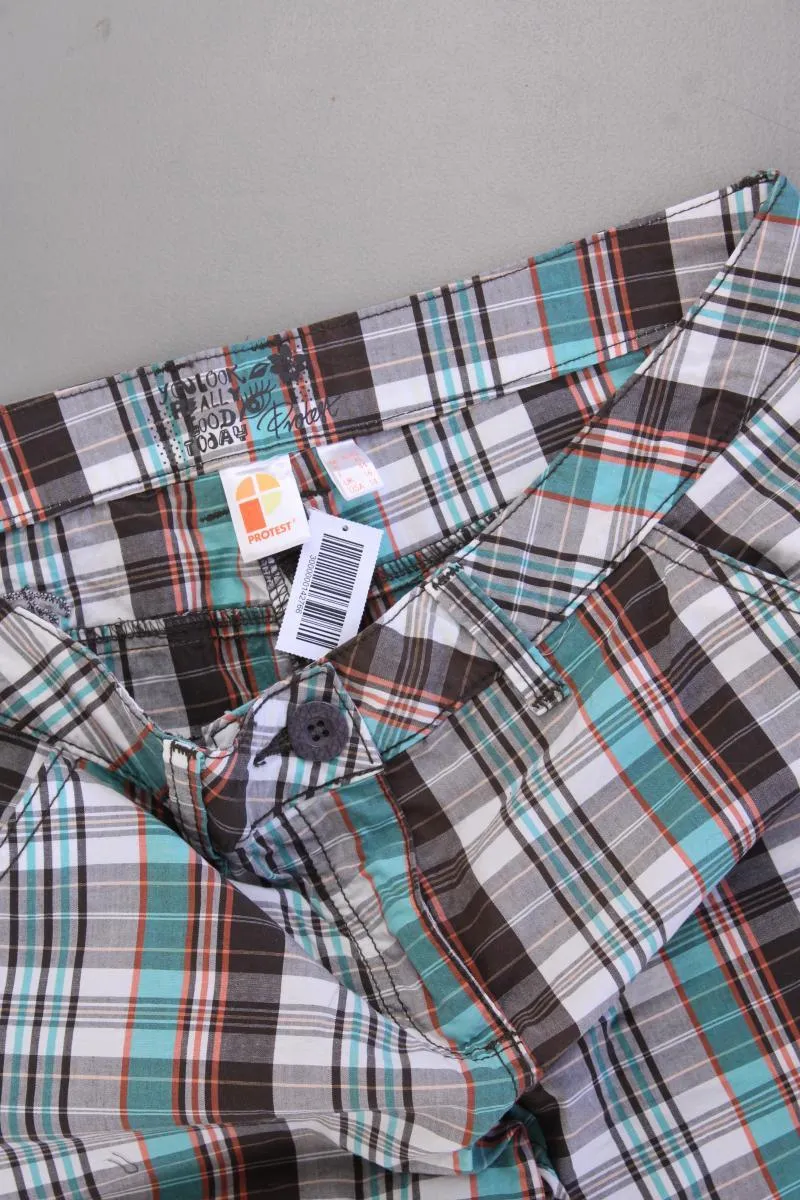 Protest Shorts Gr. XL kariert mehrfarbig aus Baumwolle