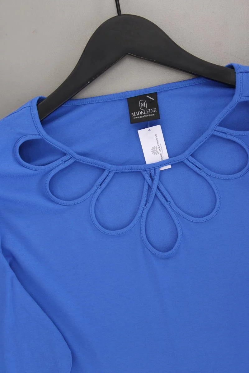 Madeleine Classic Shirt Gr. 46 3/4 Ärmel blau aus Viskose
