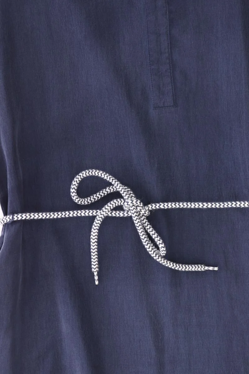 Expresso Kurzarmkleid Gr. 38 blau aus Baumwolle