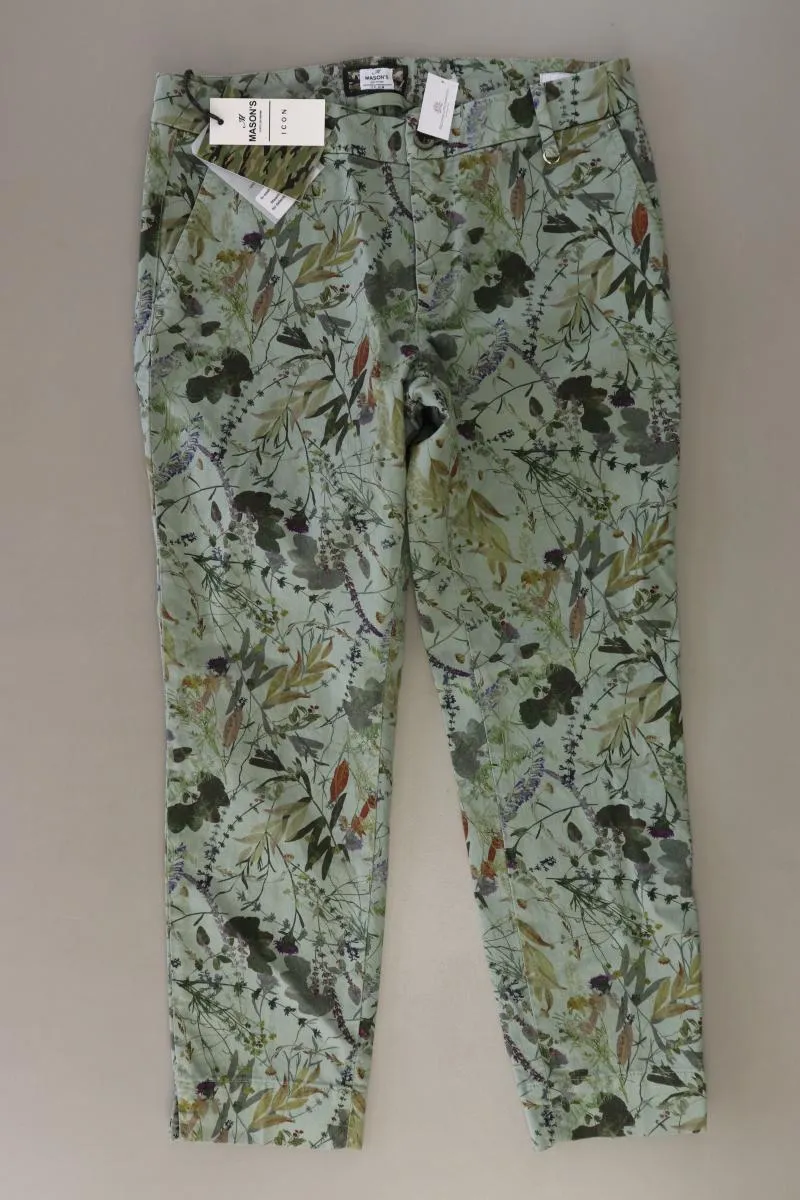 Mason's Hose Gr. IT 40 (XS) mit Blumenmuster neu mit Etikett olivgrün
