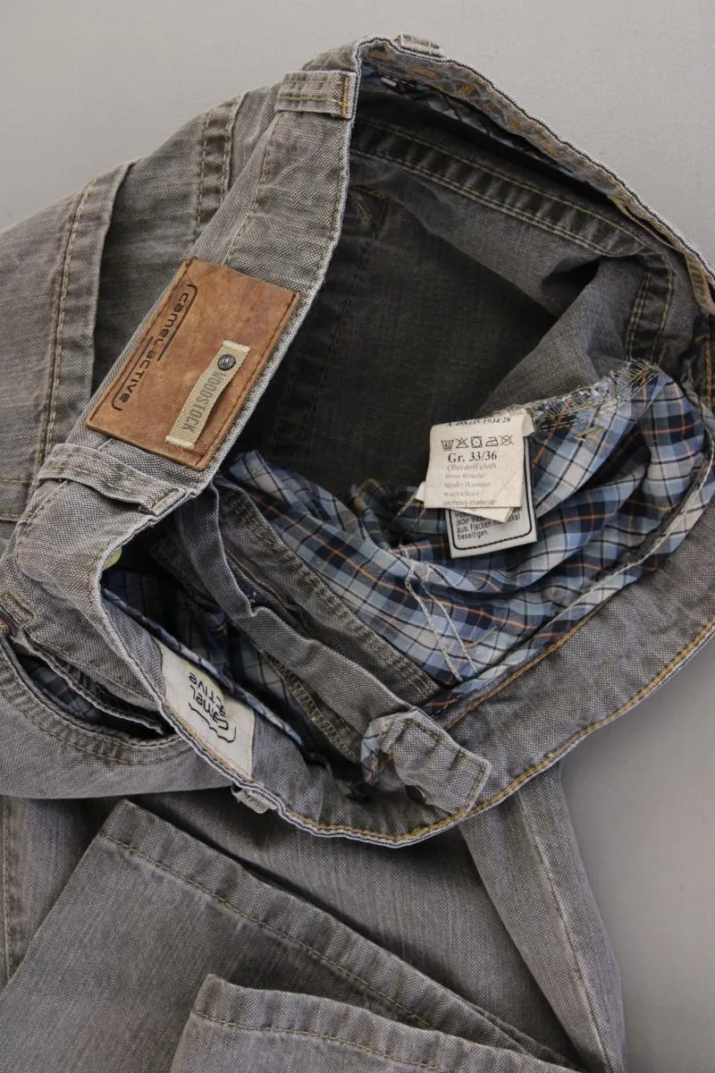 camel active Straight Jeans für Herren Gr. W33/L36 Modell Woodstock grau